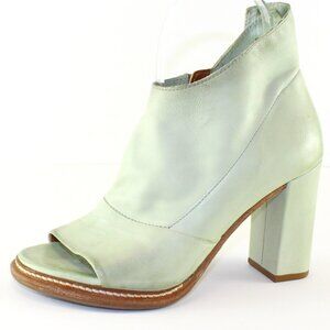 A.S. 98 Leather Peep Toe Booties Womens (EU 35/US 5)